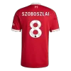 Camiseta SZOBOSZLAI #8 Liverpool 2025/26 Primera Equipación - Versión Hincha - camisetasfutbol