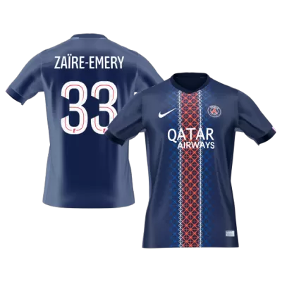 Calidad Premium Camiseta ZAïRE EMERY #33 PSG 2025/26 Primera Equipación -Versión Hincha - camisetasfutbol
