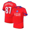 Camiseta JOÃO NEVES #87 PSG 2025/26 Tercera Equipación - Versión Hincha - camisetasfutbol