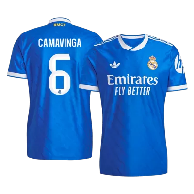 Camiseta Auténtica CAMAVINGA #6 Real Madrid 2025/26 Tercera Equipación - Versión Jugador - camisetasfutbol
