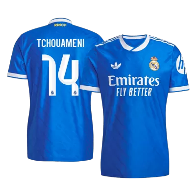 Camiseta Auténtica TCHOUAMENI #14 Real Madrid 2025/26 Tercera Equipación - Versión Jugador - camisetasfutbol