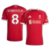 Camiseta SZOBOSZLAI #8 Liverpool 2025/26 Primera Equipación - Versión Hincha - camisetasfutbol
