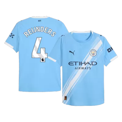 Camiseta Auténtica REIJNDERS #4 Manchester City 2025/26 Primera Equipación - Versión Jugador - camisetasfutbol