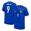 Camiseta THURAM #9 Francia Euro 2024 Primera Equipación - Versión Hincha - camisetasfutbol
