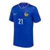 Camiseta L.Hernandez #21 Francia Euro 2024 Primera Equipación - Versión Hincha - camisetasfutbol