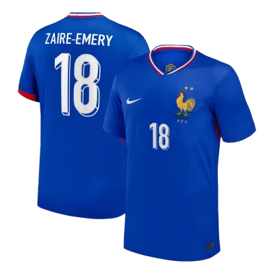 Camiseta ZAIRE-EMERY #18 Francia Euro 2024 Primera Equipación - Versión Hincha - camisetasfutbol