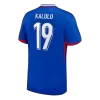 Camiseta KALULU #19 Francia Euro 2024 Primera Equipación - Versión Hincha - camisetasfutbol