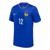 Camiseta KOLO MUANI #12 Francia Euro 2024 Primera Equipación - Versión Hincha - camisetasfutbol