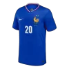 Camiseta COMAN #20 Francia Euro 2024 Primera Equipación - Versión Hincha - camisetasfutbol