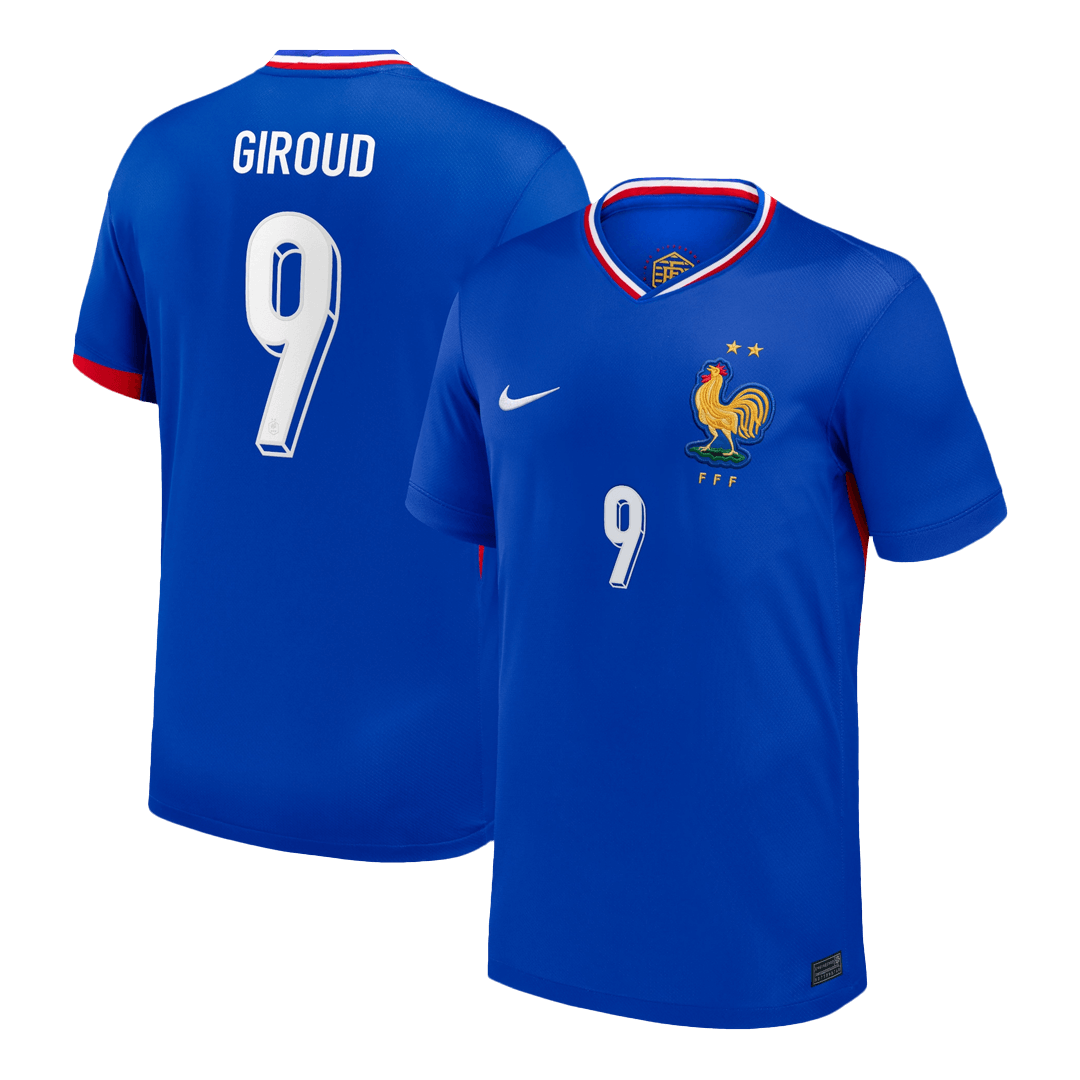 Camiseta GIROUD #9 Francia Euro Primera Equipación - Versión Hincha - camisetasfutbol