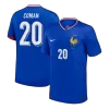 Camiseta COMAN #20 Francia Euro 2024 Primera Equipación - Versión Hincha - camisetasfutbol