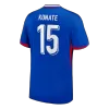 Camiseta KONATE #15 Francia Euro 2024 Primera Equipación - Versión Hincha - camisetasfutbol