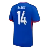 Camiseta RABIOT #14 Francia Euro 2024 Primera Equipación - Versión Hincha - camisetasfutbol
