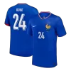 Camiseta DOUE #24 Francia Euro 2024 Primera Equipación - Versión Hincha - camisetasfutbol