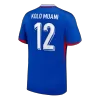 Camiseta KOLO MUANI #12 Francia Euro 2024 Primera Equipación - Versión Hincha - camisetasfutbol
