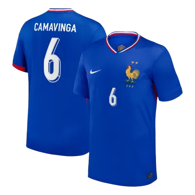 Camiseta CAMAVINGA #6 Francia Euro 2024 Primera Equipación - Versión Hincha - camisetasfutbol