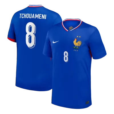 Camiseta TCHOUAMENI #8 Francia Euro 2024 Primera Equipación - Versión Hincha - camisetasfutbol