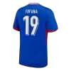 Camiseta FOFANA #19 Francia Euro 2024 Primera Equipación - Versión Hincha - camisetasfutbol
