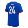Camiseta DOUE #24 Francia Euro 2024 Primera Equipación - Versión Hincha - camisetasfutbol