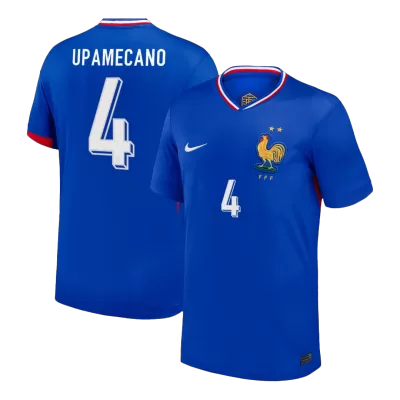Camiseta UPAMECANO #4 Francia Euro 2024 Primera Equipación - Versión Hincha - camisetasfutbol