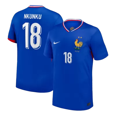 Camiseta NKUNKU #18 Francia Euro 2024 Primera Equipación - Versión Hincha - camisetasfutbol