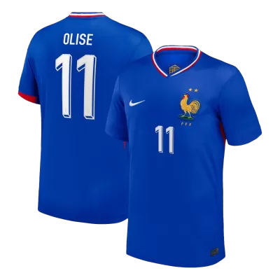 Camiseta OLISE #11 Francia Euro 2024 Primera Equipación - Versión Hincha - camisetasfutbol