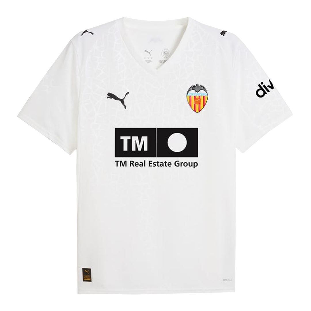 Camiseta Valencia 2025/26 Primera Equipación - Versión Hincha - camisetasfutbol