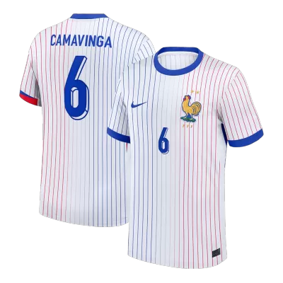 Camiseta CAMAVINGA #6 Francia Euro 2024 Segunda Equipación - Versión Hincha - camisetasfutbol