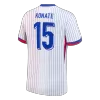 Camiseta KONATE #15 Francia Euro 2024 Segunda Equipación - Versión Hincha - camisetasfutbol