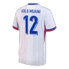 Camiseta KOLO MUANI #12 Francia Euro 2024 Segunda Equipación - Versión Hincha - camisetasfutbol