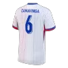Camiseta CAMAVINGA #6 Francia Euro 2024 Segunda Equipación - Versión Hincha - camisetasfutbol