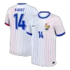Camiseta RABIOT #14 Francia Euro 2024 Segunda Equipación - Versión Hincha - camisetasfutbol