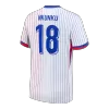 Camiseta NKUNKU #18 Francia Euro 2024 Segunda Equipación - Versión Hincha - camisetasfutbol