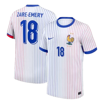 Camiseta ZAIRE-EMERY #18 Francia Euro 2024 Segunda Equipación - Versión Hincha - camisetasfutbol