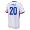 Camiseta COMAN #20 Francia Euro 2024 Segunda Equipación - Versión Hincha - camisetasfutbol