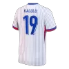 Camiseta KALULU #19 Francia Euro 2024 Segunda Equipación - Versión Hincha - camisetasfutbol