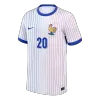 Camiseta COMAN #20 Francia Euro 2024 Segunda Equipación - Versión Hincha - camisetasfutbol