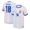 Camiseta NKUNKU #18 Francia Euro 2024 Segunda Equipación - Versión Hincha - camisetasfutbol