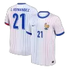 Camiseta L.HERNANDEZ #21 Francia Euro 2024 Segunda Equipación - Versión Hincha - camisetasfutbol