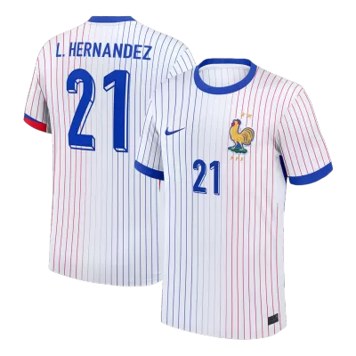 Camiseta L.HERNANDEZ #21 Francia Euro 2024 Segunda Equipación - Versión Hincha - camisetasfutbol