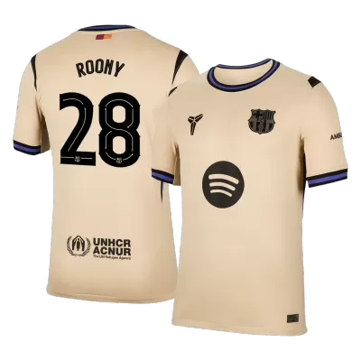 Camiseta ROONY #28 Barcelona 2025/26 Segunda Equipación - Versión Hincha - camisetasfutbol