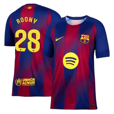 Calidad Premium Camiseta ROONY #28 Barcelona 2025/26 Primera Equipación -Versión Hincha - camisetasfutbol