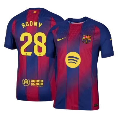 Camiseta versión jugador ROONY #28 Barcelona 2025/26 Primera Equipación - Versión Jugador - camisetasfutbol