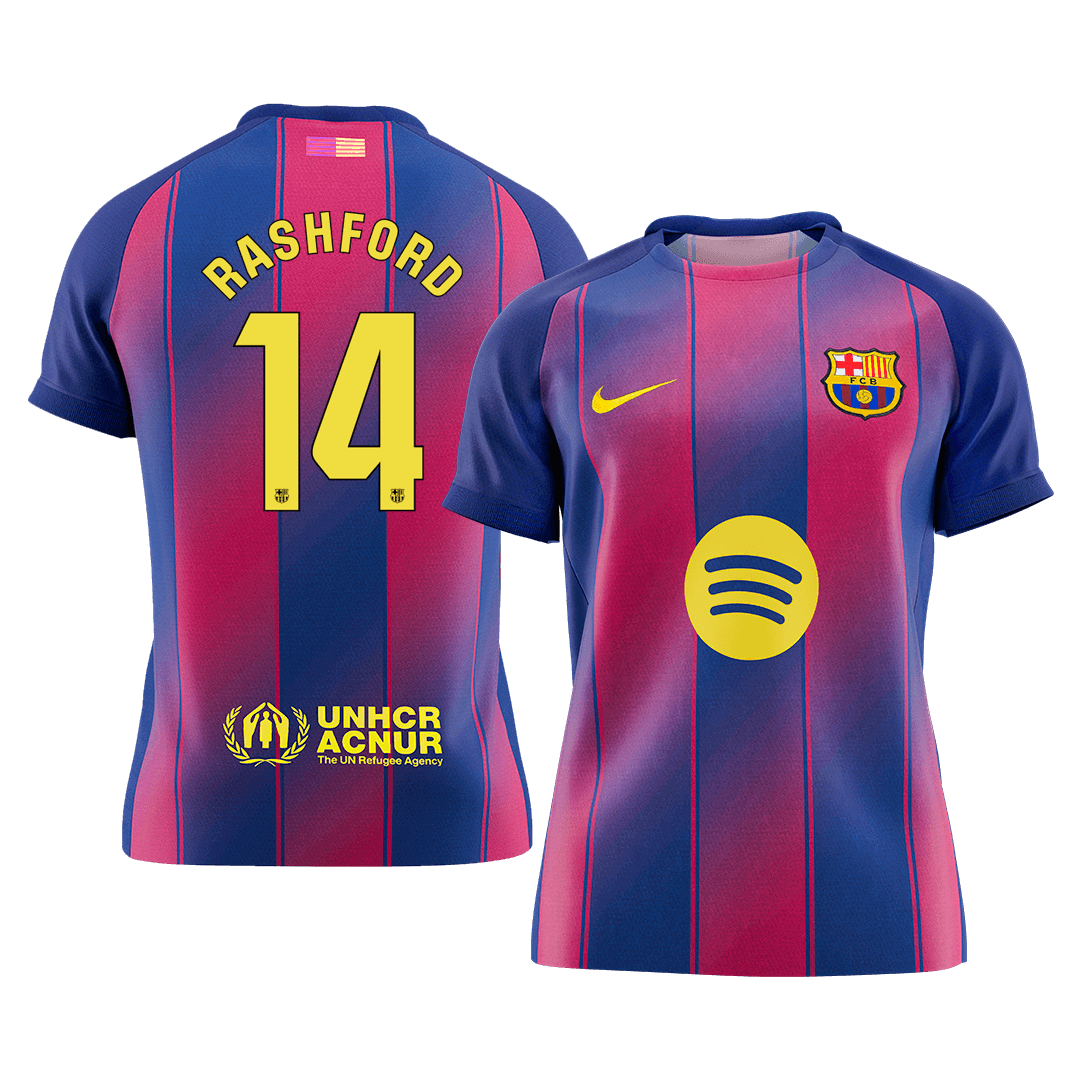 Calidad Premium Camiseta RASHFORD #14 Barcelona 2025/26 Primera Equipación -Versión Hincha - camisetasfutbol
