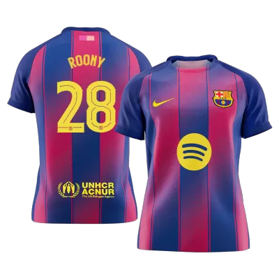 Calidad Premium UCL Camiseta ROONY #28 Barcelona 2025/26 Primera Equipación -Versión Hincha - camisetasfutbol