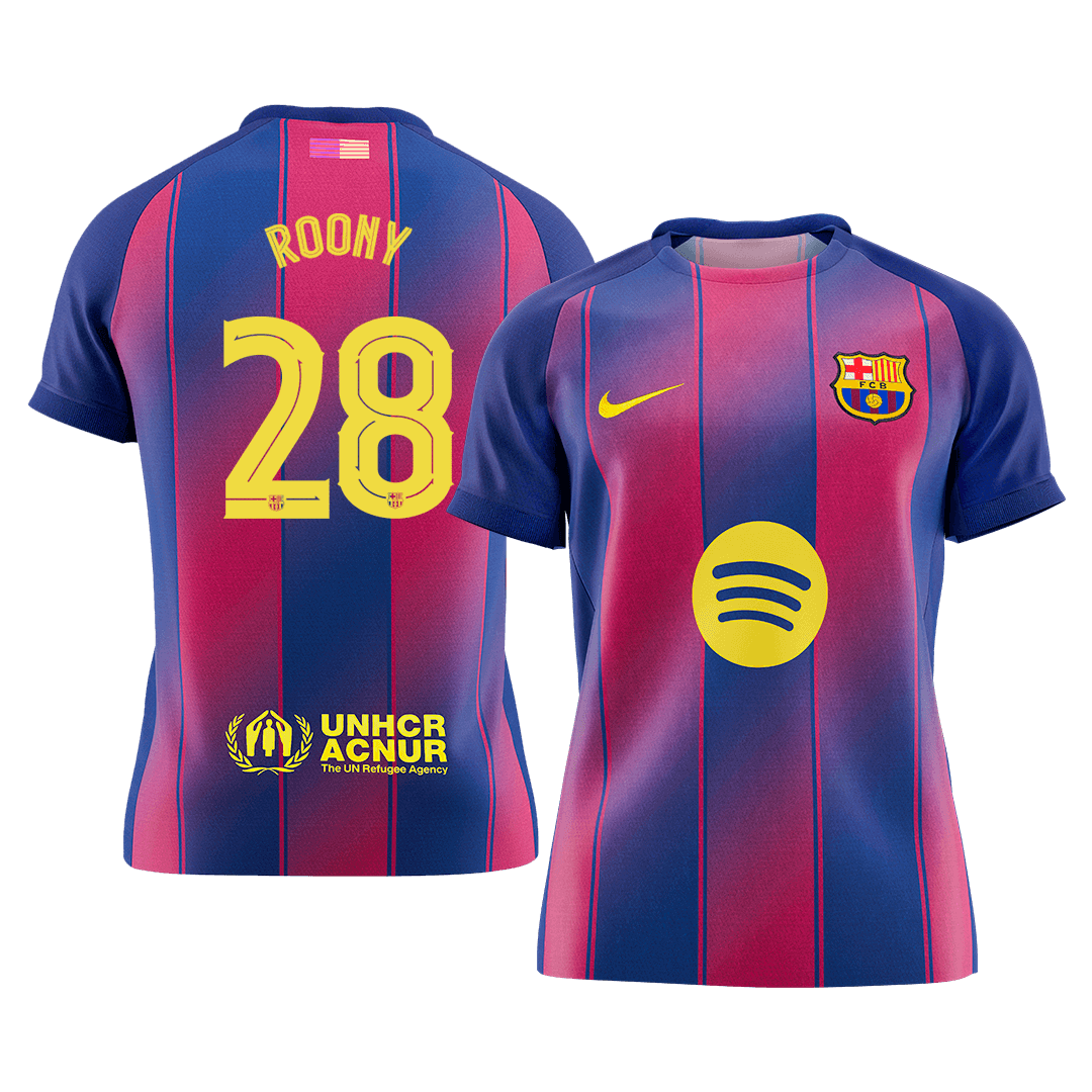 Calidad Premium UCL Camiseta ROONY #28 Barcelona 2025/26 Primera Equipación -Versión Hincha - camisetasfutbol