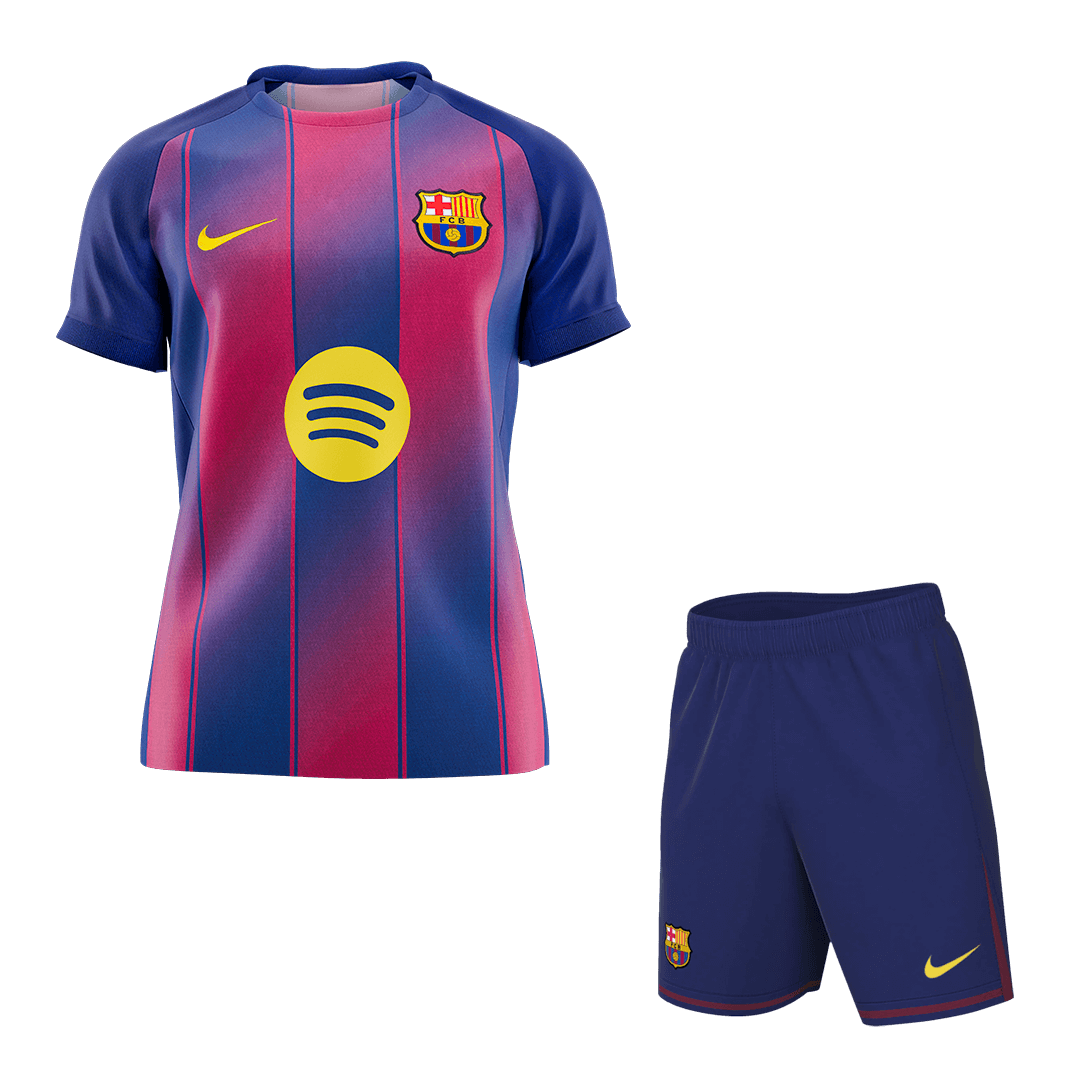Calidad Premium Conjunto Barcelona 2025/26 Primera Equipación (Camiseta + Pantalón Corto) - camisetasfutbol