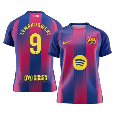Calidad Premium Camiseta LEWANDOWSKI #9 Barcelona 2025/26 Primera Equipación -Versión Hincha - camisetasfutbol