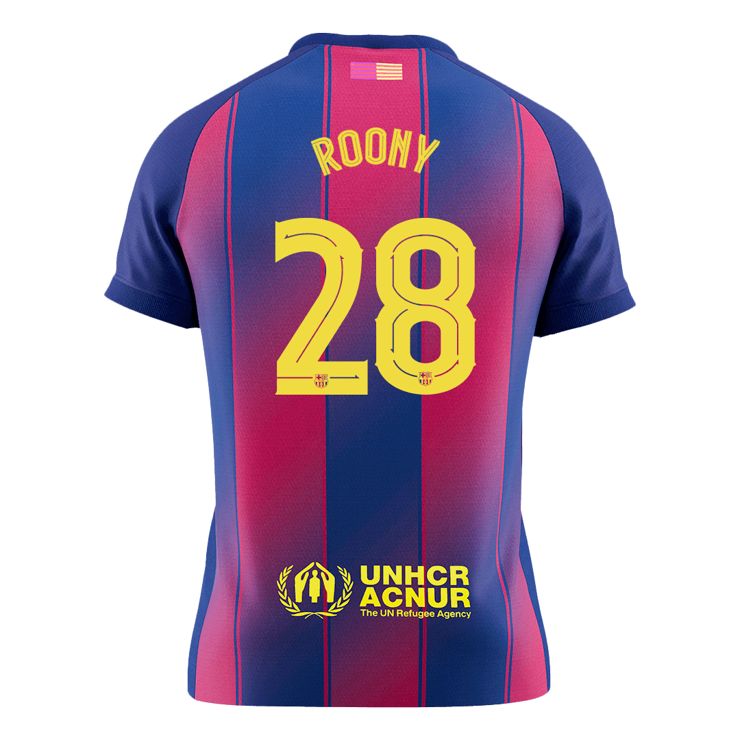 Calidad Premium UCL Camiseta ROONY #28 Barcelona 2025/26 Primera Equipación -Versión Hincha - camisetasfutbol