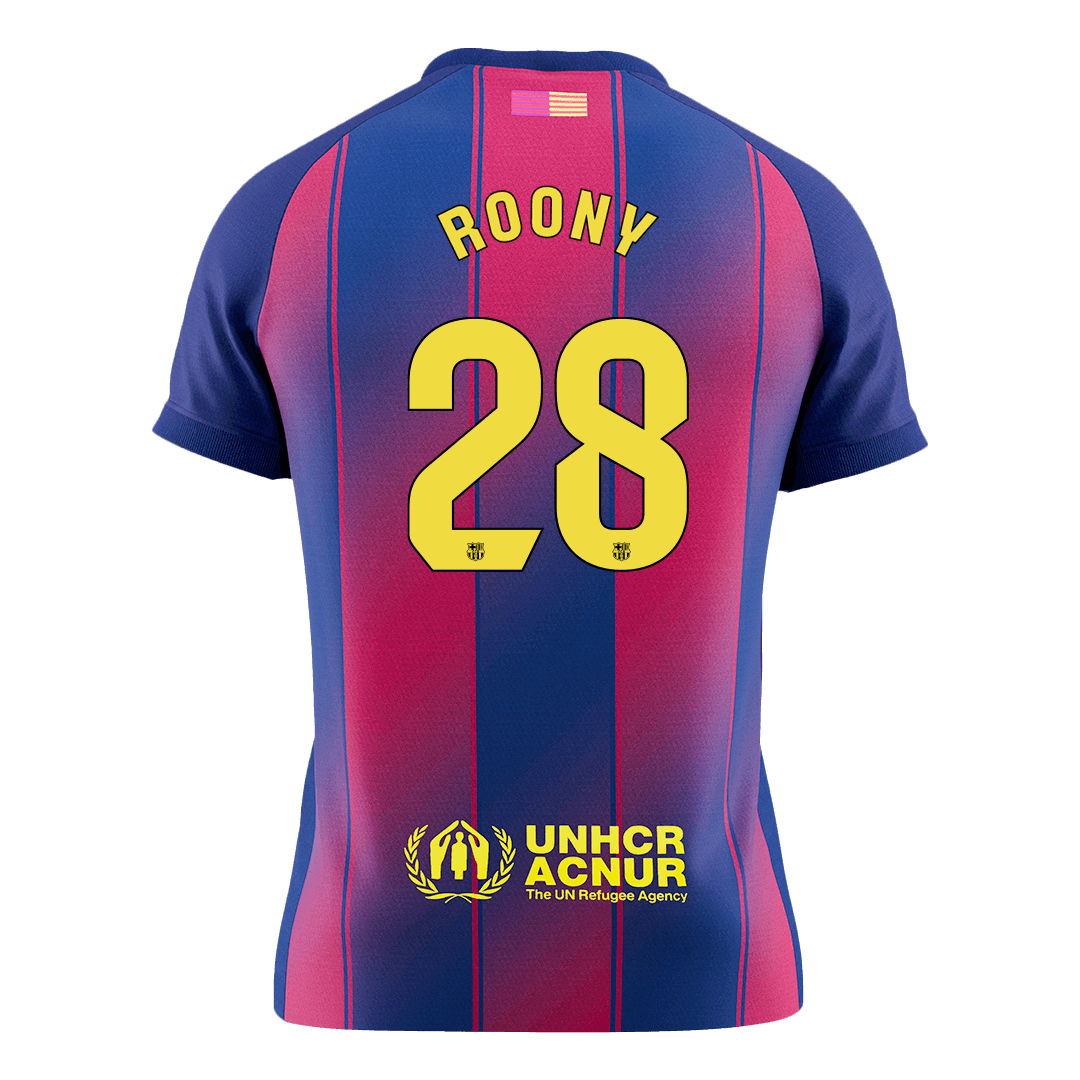 Calidad Premium Camiseta ROONY #28 Barcelona 2025/26 Primera Equipación -Versión Hincha - camisetasfutbol
